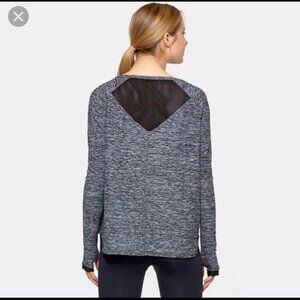 Alala Women's Regular Size Fractal Raglan Long Sleeve Tee gray